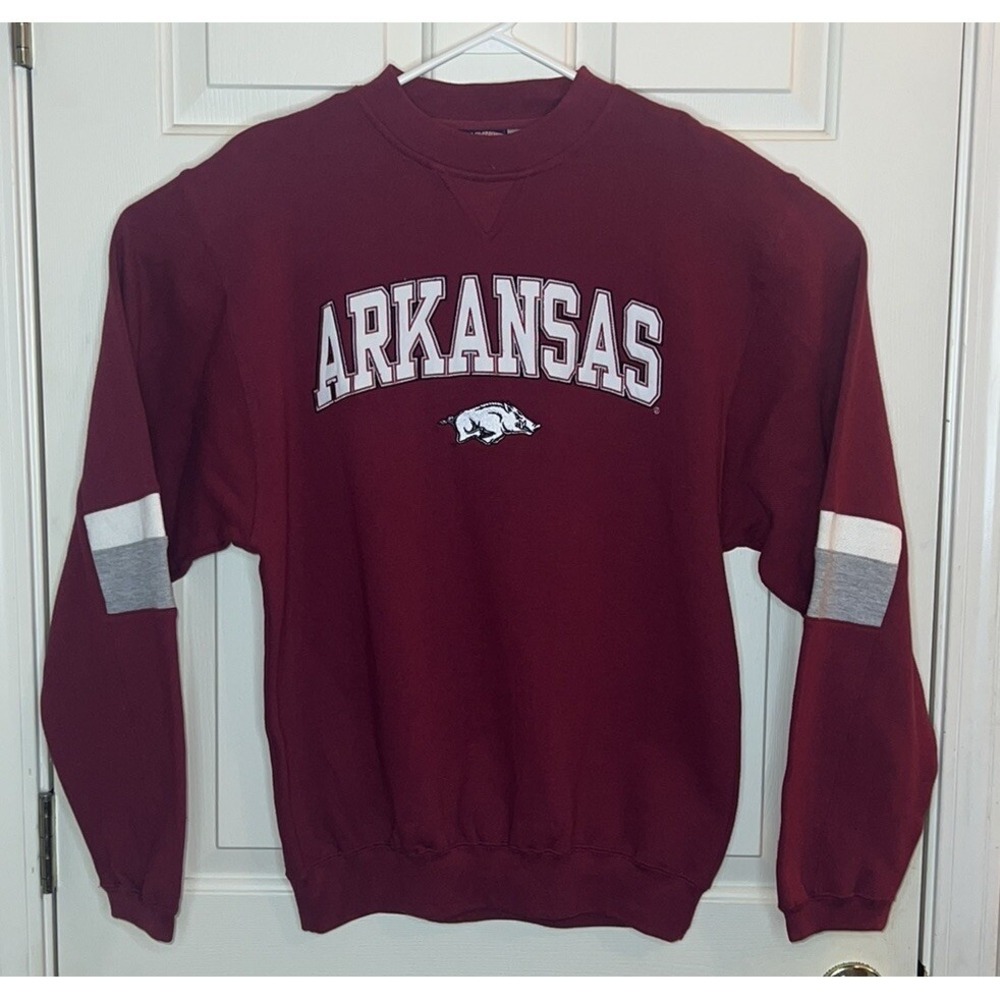 Varsity Classics‎ by NCC Arkansas Razorbacks Long Sleeve Sweatshirt Size Medium